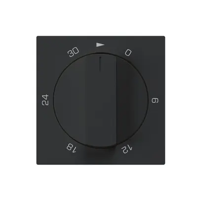 Kit frontale 30min 60×60mm nero, kallysto per interruttore temporizzato 