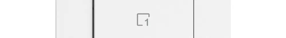 Comando per pulsante scene EDIZIO.liv Wiser SNAPFIX® 1 scena WLAN 1T bi 