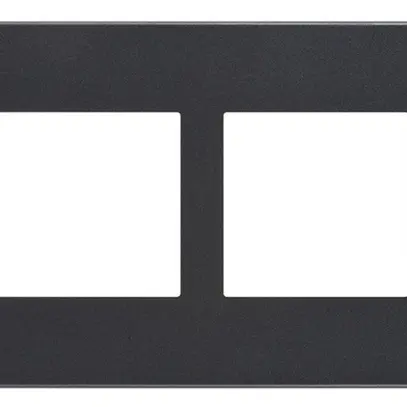 En-tête ENC Legrand Arteor 1×2, horizontal, gris graphite 