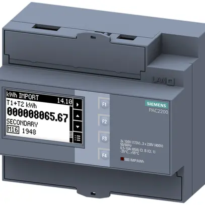 Appareil de mesure d'énergie Siemens SENTRON PAC2200 65A ModbusRTU MID à vis 