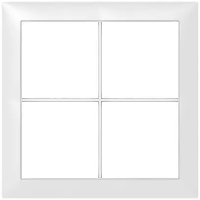 Cadre de recouvrement SIDUS 2×2 blanc 