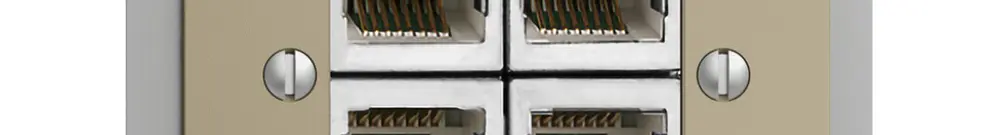 Presa INS 4×RJ45/s 4P sep. EDIZIOdue sand ITplus 