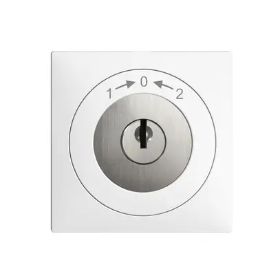 Contatto rotativo INC 1>0<2 EDIZIOdue bianco con serratura di sic. 
