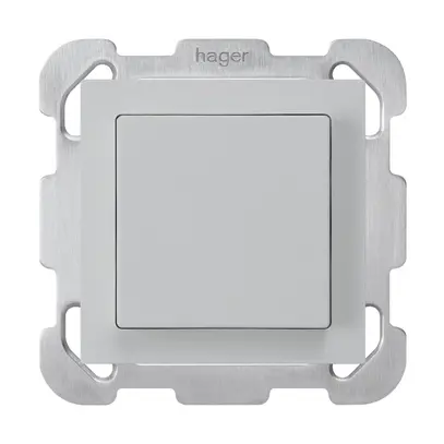 Poussoir ENC kallysto ARK 2L gris clair avec plaque de fixation 