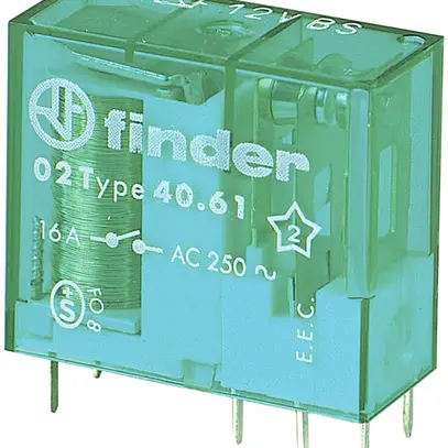 Relais commutation Finder 40, 1C 16A/24VDC AgCdO 520Ω 5mm RT II 