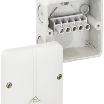 Boîte dérivation AP Abox-i 25 PC, 2.5mm², 80×80×52mm, IP65 