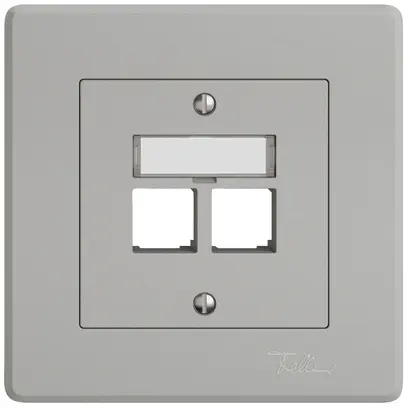 Kit di montaggio INC EDIZIO.liv EASYNET S-One SNAPFIX® destra per 2×RJ45 grc 