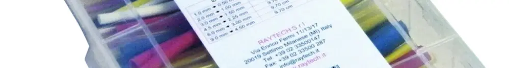 Assortiment de gaines rétractables Raytech, couleurs assorties 