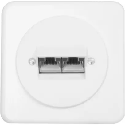 Scatola di raccordo INC PMI 2RJ45 bianco 