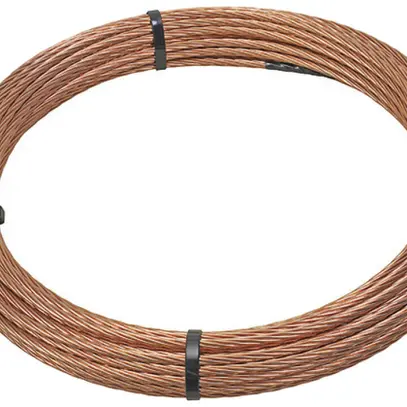 Elettrodo in rame per messa terra LR2, Cu nudo, 50mm², rotolo 50m 
