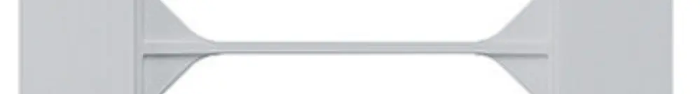 Telaio di copertura INC kallysto.trend 4×1 grigio chiaro 94×274mm 