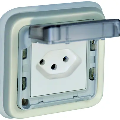 Prise ENC PLEXO T13 blanc 10A 250V 