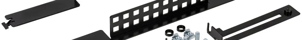 Support de câbles pour panneau Netscale 48, latérale, ajustable, noir 