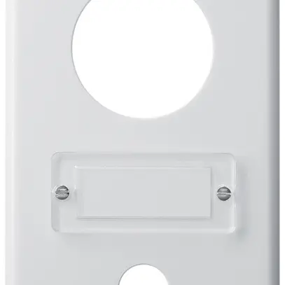 Plaque de recouvrement ENC basico I-I 1×43+1×16mm blanc 