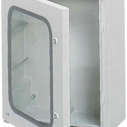 Coffret AP Hager Orion.Plus polyester 300×350×160mm IP65 SKII grc porte vitrée 