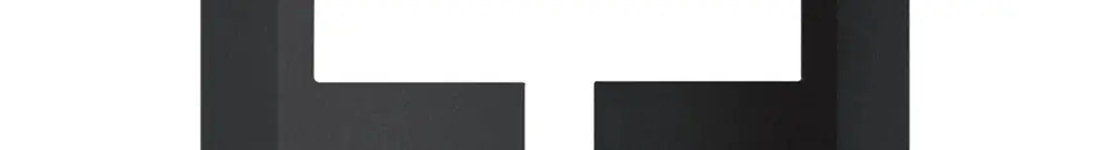 Kit frontale kallysto nero, 60×60mm per rilevatore di mov. 