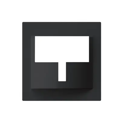 Kit frontal kallysto noir, 60×60mm pour détecteur de mouv. 