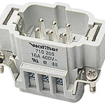 Interno di presa maschio B6 0.5…2.5mm² 20…14AWG con protezione di filo 