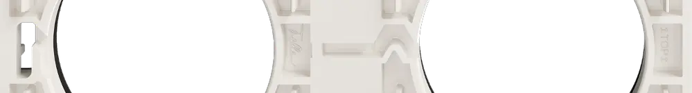 Intestazione NUP Feller NEVO, 1×2, per apparecchi N.CO, bianco 