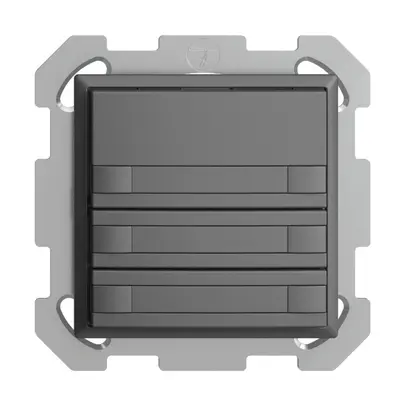 Poussoir KNX RGB ENC EDUE, 250mW, s.LED, a.papier, 6×poussoir, 1×touche, grf 