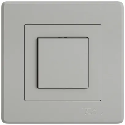 Tasto a pulsante INC EDIZIO.liv SNAPFIX® AR/1P grc 