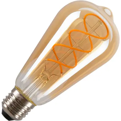 Lampada LED SLV E27 4W 300lm 2000K chiaro/oro Ø64×142mm 