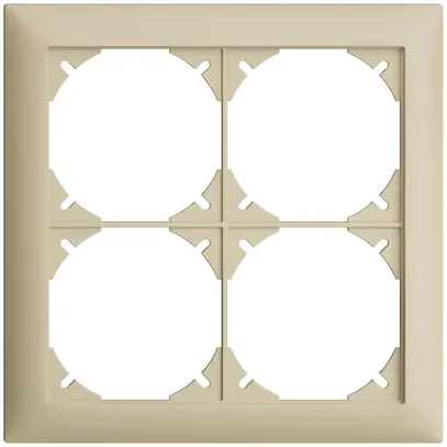 Cadre de recouvrement EDIZIOdue 2×2 vanille 