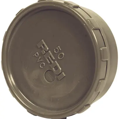 Bouchon de fermeture à visser PVC Ø50mm 