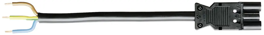Cavo di allacciamento Wieland GST18i3 3×2.5mm² 250V 20A 1m nero spina, Cca 