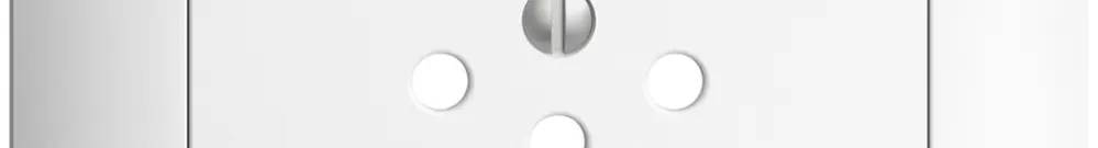 UP-Frontset, EDIZIOdue weiss 88×88mm 1×T12 