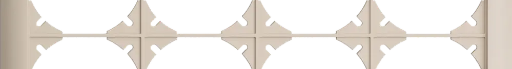 UP-Kopfzeile EDIZIOdue 2×4 crema 