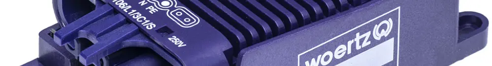 Boîte de raccordement rapide Woertz pour câble plat Combi/DALI 3P C1 L1 