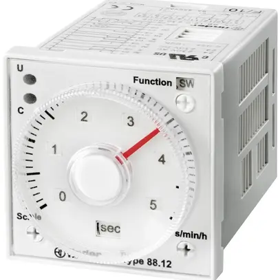 Relais temporisé INC Finder 8L 24…230VUC, 6 fonctions 