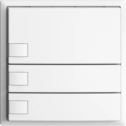 Poussoir ENC KNX 3× EDIZIOdue blanc RGB sans LED 