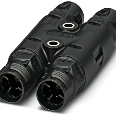 Distributore H QUICKON 3LPE 1.5mm² senza dado nero 