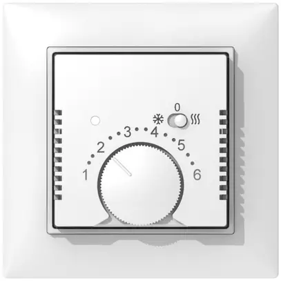 Kit frontal ENC ABB SIDUS FSet-B chauffage/clim.a.interrupteur, blanc brillant 