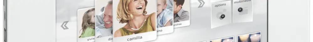Schermo tattile MyHome video 10'' bianco 