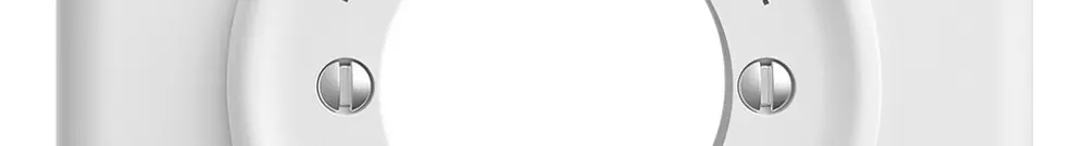 Kit front.Encl.->I<-Décl. STANDARDdue, bianco 90×90mm per interr.rot 