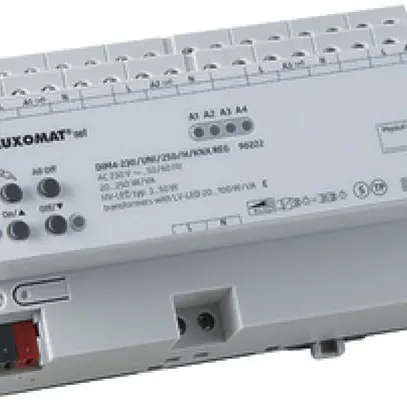 Attuatore-variatore AMD KNX Luxomat DIM4-230/UNI/250/H/KNX, 230VAC max. 4×250W 
