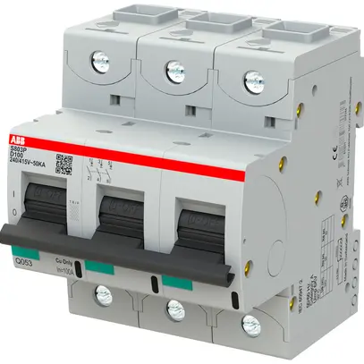Disgiuntore ABB S803P-D100 3P 400V D-100A 50kA 4.5UM 