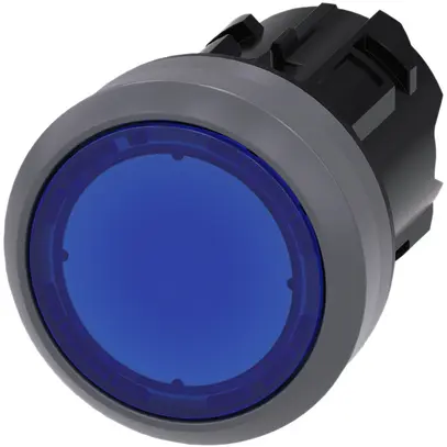 Pulsante luminoso Siemens SIRIUS ACT blu anello front.met. 