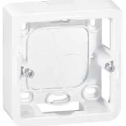 Scatola AP MOS 1×2 moduli bianco p=30mm 