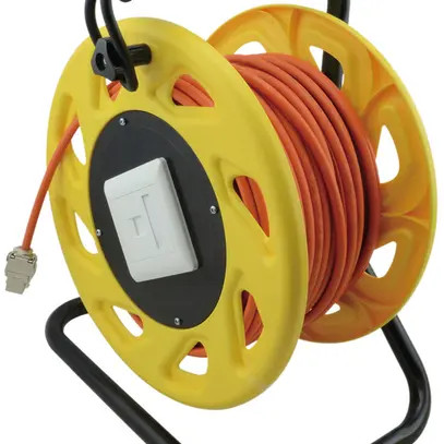 Avvolgicavo ROLINE, RJ45 → RJ45, cat.6A S/FTP AWG26 100Ω, 60m 