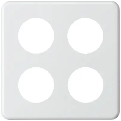 Placca di cop. 2×2/3×43+1×58 bianco 
