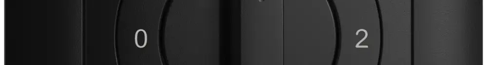 Kit frontale EDIZIOdue 0-1-2-3 88×88mm nero per interruttore rotativo 