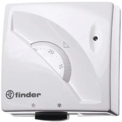 Termostato ambiente AP Finder 1T.01.2, 1C 16A/250VAC, 7…30°C, estate/inverno, bi 