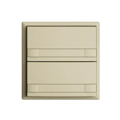 Pulsante KNX RGB EDUE, 250mW, s.LED, c.carta, 2×pulsante, com.2×tasti, van 