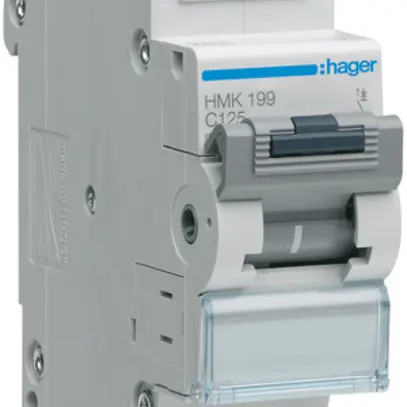 Disjoncteur Hager MCB 1P 400V type C 125A 1.5UM 