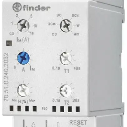 Relais surveillance de courant AMD Finder 70.51, 0.05…16A (24…240V), 1C 
