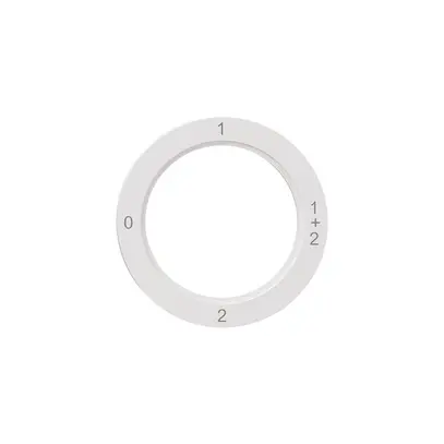 Disque indicateur NEVO, p.interrupteur rotatif, 0-1-1+2-2, blanc 